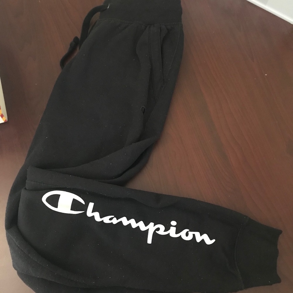 Champion Black Sweats